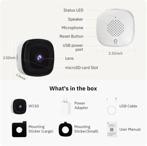 Zaphrosia's 2K Dual-Band Indoor Security Cam